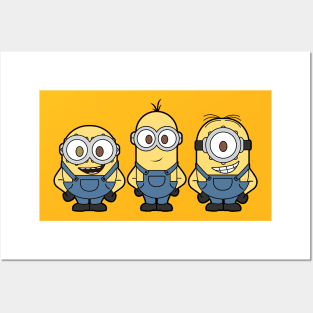 Minions Kevin, Stuart and Bob Posters and Art